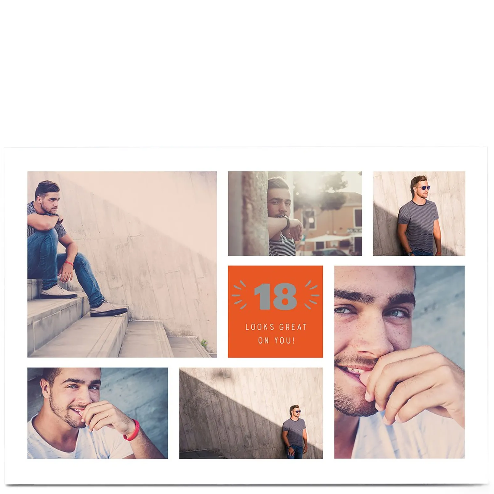 Clearance Photo 18th Birthday Card - Looks Great On You, Editable Age For Son|For Nephew