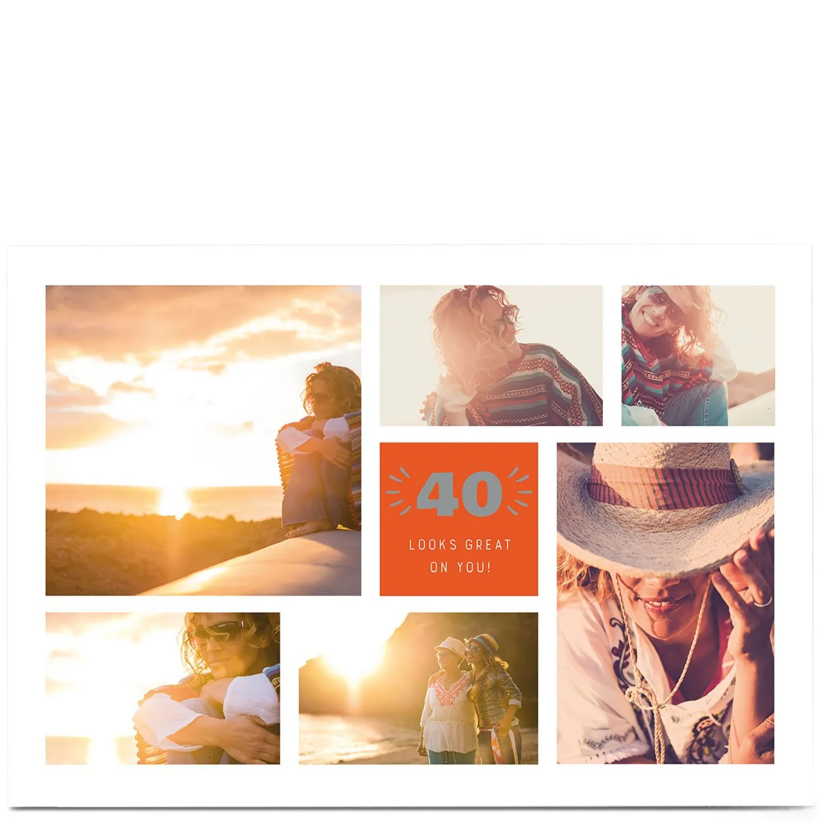 Photo 40th Birthday Card - Looks Great On You, Editable Age For Uncle|For Son