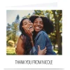 Card Factory Photo Thank You Card - 1 Photo Any Message Square