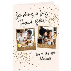 New Photo Thank You Card - Sending A Big Thank You Thank You|Photo