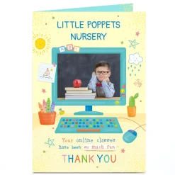 Card Factory Photo Thank You Card - Your Online Classes