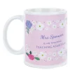 Card Factory Photo Thank You Teacher Mug - Pink Floral
