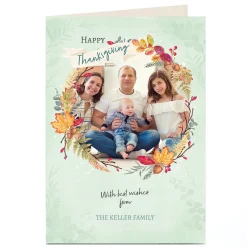 Outlet Photo Thanksgiving Card - From The Family Thank You|Photo