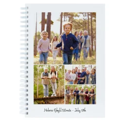 Best Photo Upload 4 Photos & Message Notebook Personalised Notebooks And Stationery|Photo Gifts
