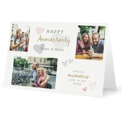 Online Photo Upload Anniversary Card - Special Memories Any Names Anniversary|Photo