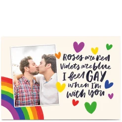 Card Factory Photo Upload Card - Rainbow Pride
