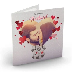 Sale Photo Upload Card - Special Husband Heart For Husband|Anniversary