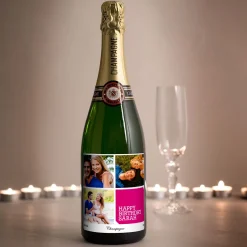 Card Factory Photo Upload Champagne - 3 Photos & A Message