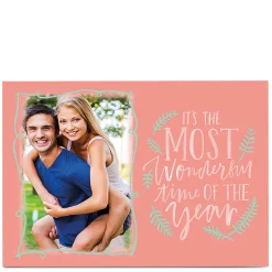 Outlet Photo Upload Christmas Card - The Most Wonderful Time Of Year Christmas|Photo