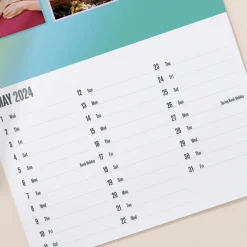 Hot Photo Upload Colourful Borders Calendar Personalised Calendars And Diaries|Photo Gifts