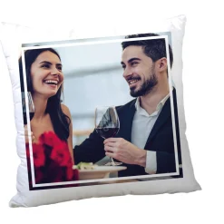 Best Photo Upload Cushion - 1 Photo, White Border Personalised Cushions|Photo Gifts