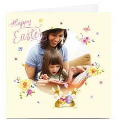 Card Factory Photo Upload Easter Card - Easter Bunnies