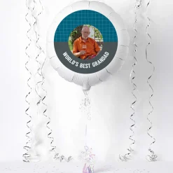 Photo Upload Father's Day Balloon - World's Best, Any Relation Personalised Party|Balloons For Him