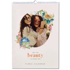 Hot Photo Upload Floral Calendar Personalised Calendars And Diaries|Photo Gifts