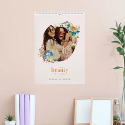 Hot Photo Upload Floral Calendar Personalised Calendars And Diaries|Photo Gifts