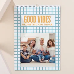 Card Factory Photo Upload Geometric Design Calendar