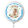 Clearance Photo Upload Large Helium Balloon - Happy Birthday, Dots Kids Personalised Party|Balloons For Kids