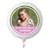 Kids Card Factory Photo Upload Large Helium Balloon - Happy Birthday, Pink