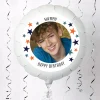 Sale Photo Upload Large Helium Balloon - Star Border, Any Message Helium Balloons|Personalised & Photo Balloons