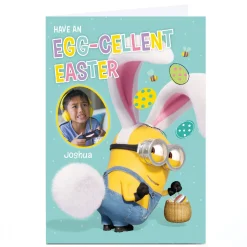 Card Factory Photo Upload Minions Easter Card