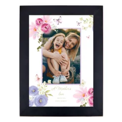 Card Factory Photo Upload Print - Floral Frame, Any Name