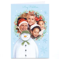 Online Photo Upload Snowman Christmas Card - Any Relation Christmas|Photo