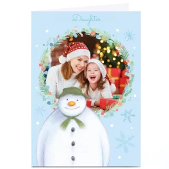 Sale Photo Upload Snowman Christmas Card - Daughter Christmas|Photo