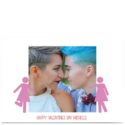 Card Factory Photo Upload Valentine's Card - Her and Her Photo