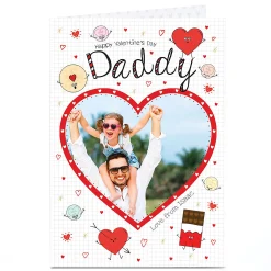 Card Factory Photo Upload Valentine's Card - Sweet Daddy