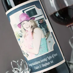 Card Factory Photo Upload Wine - Pastel Rectangle