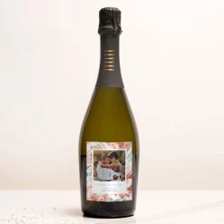Card Factory Photo Upload with Message Floral Design Wedding Prosecco