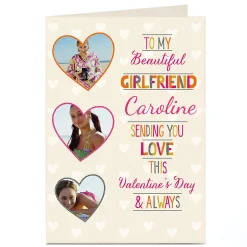 New Photo Valentine's Card - Beautiful Girlfriend Photo