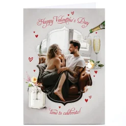 Sale Photo Valentine's Day Card - Time To Celebrate! Photo