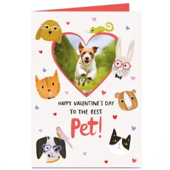 Discount Photo Valentine's Day Card - To The Best Pet Photo