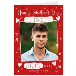 Card Factory Photo Valentine's Day Card - Love You More Every Day