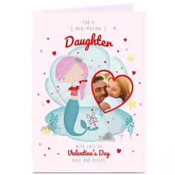 Card Factory Photo Valentine's Day Card - Mer-Mazing Daughter