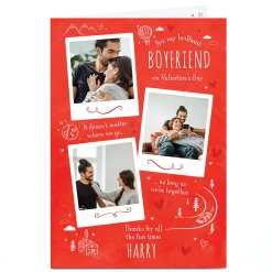 Hot Photo Valentine's Day Card - Brilliant Polaroids Photo