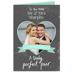 Clearance Photo Wedding Card - A Truly Perfect Pair Wedding|Photo