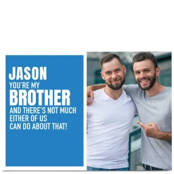 Card Factory Photo Wordee Card - Not Much We Can Do, Brother