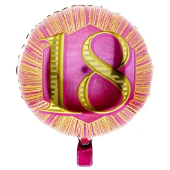 Card Factory Pink & Gold 18th Birthday Balloon & Lindt Chocolate Box