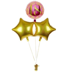 Discount Pink & Gold 18th Birthday Balloon Bouquet - DELIVERED INFLATED! 18Th Birthday|Birthday Party