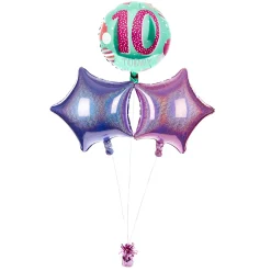 Discount Pink & Mint 10th Birthday Balloon Bouquet - DELIVERED INFLATED! Kids Birthday Party|Balloons For Kids