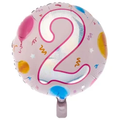 Online Pink Age 2 Happy Birthday Balloon Bouquet - DELIVERED INFLATED! Kids Birthday Party|Balloons For Kids