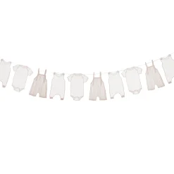 Hot Pink Babygrow Card Garland 2.5m Banners & Bunting|Baby Shower Party