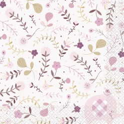 Card Factory Pink Elephant Baby Shower Tableware & Decorations - 16 Guests