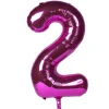 Card Factory Pink Number 2 Giant Foil Helium Balloon INFLATED