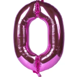 Hot Pink Number 0 Giant Foil Helium Balloon INFLATED 100Th Birthday|90Th Birthday