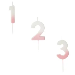 Clearance Pink Ombre Number Cake Candle (0-9) Cake Candles|Birthday Party