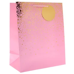 Kids Card Factory Pink Speckle Large Portrait Gift Bag - Multipack of 4
