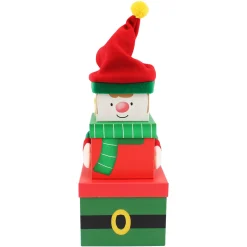 Kids Card Factory Plush Christmas Elf Gift Boxes - Set Of 3